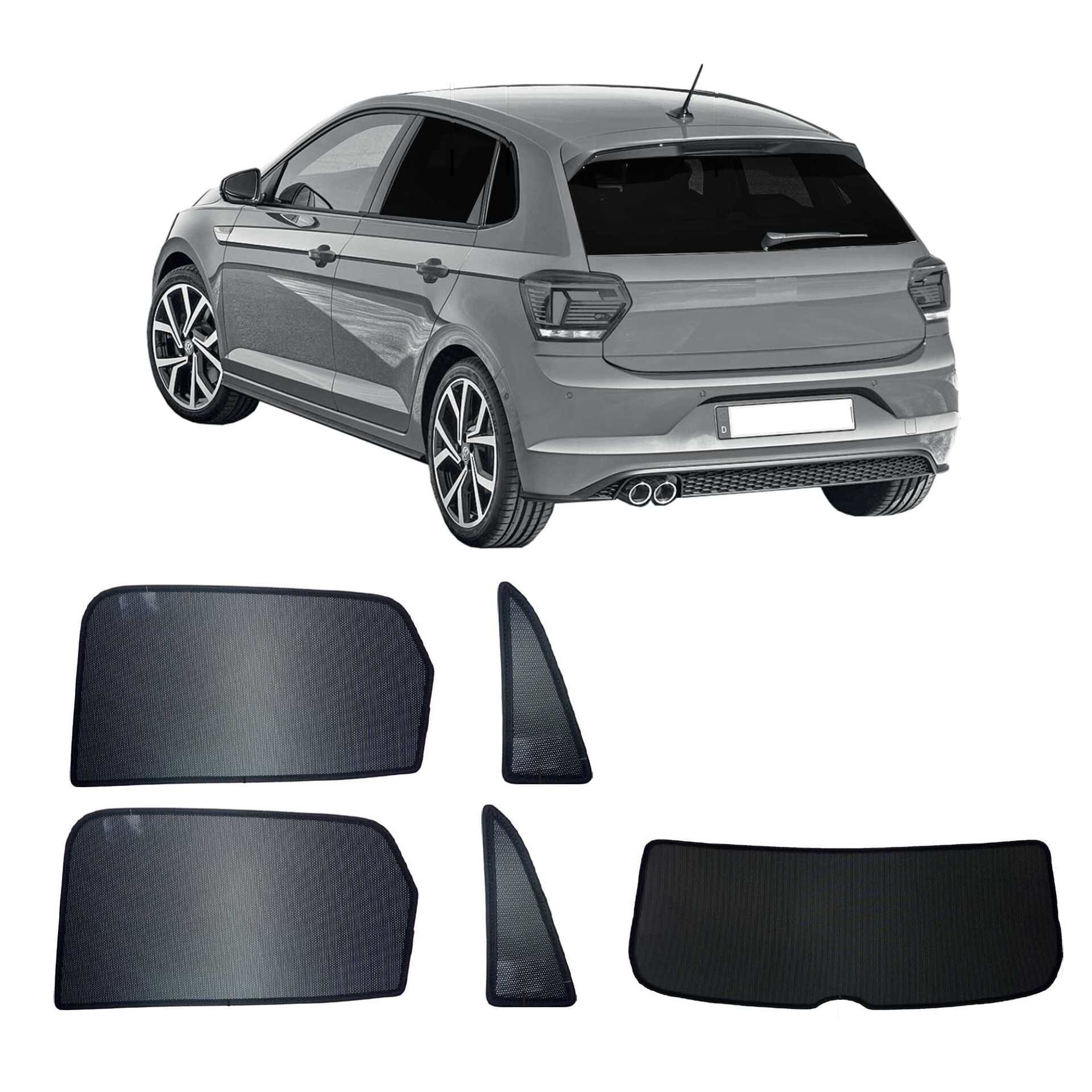 SXCY Für VW Polo 2018-2023 Sonnenschutz für Auto-Windschutzscheibe, Polo 6  Schutz Vorderseite, Sonnenschutz faltbar, Silber, Anti-UV, Polo 2022