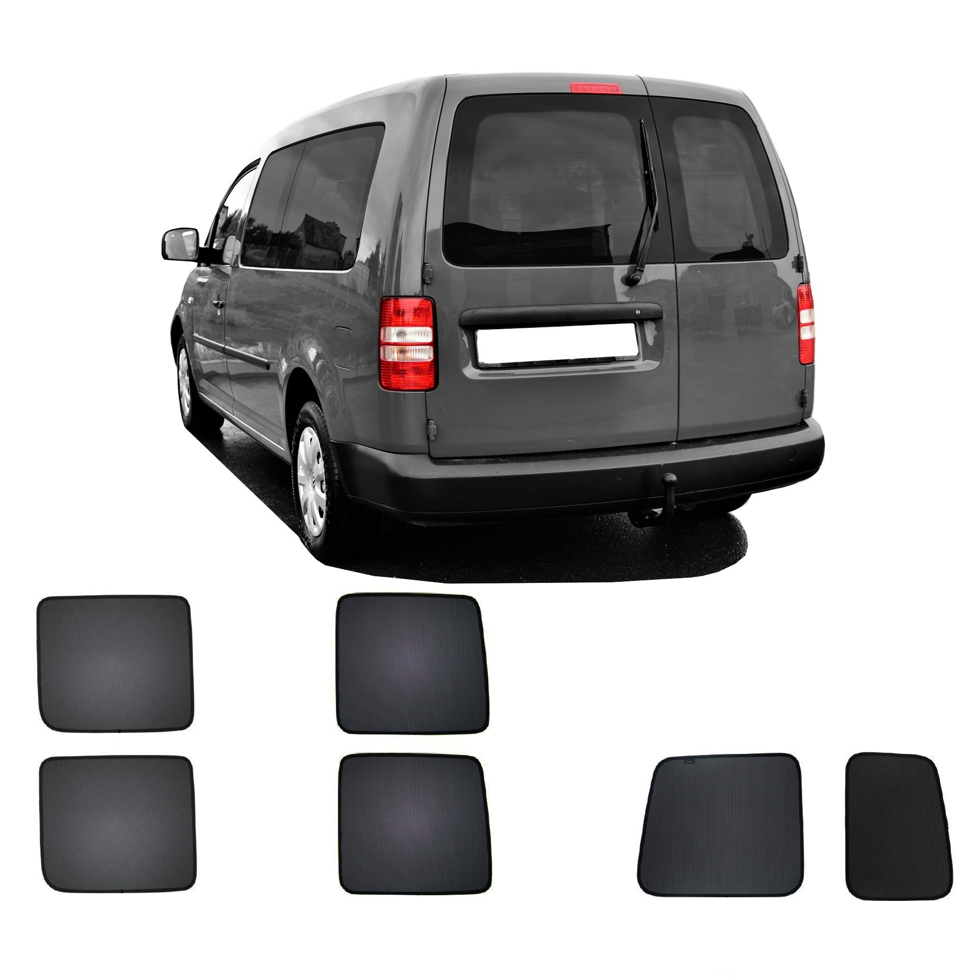 VW Caddy IV Sonnenschutz Sonniboy Hecktüren und Innenverkleidung 2015-2020