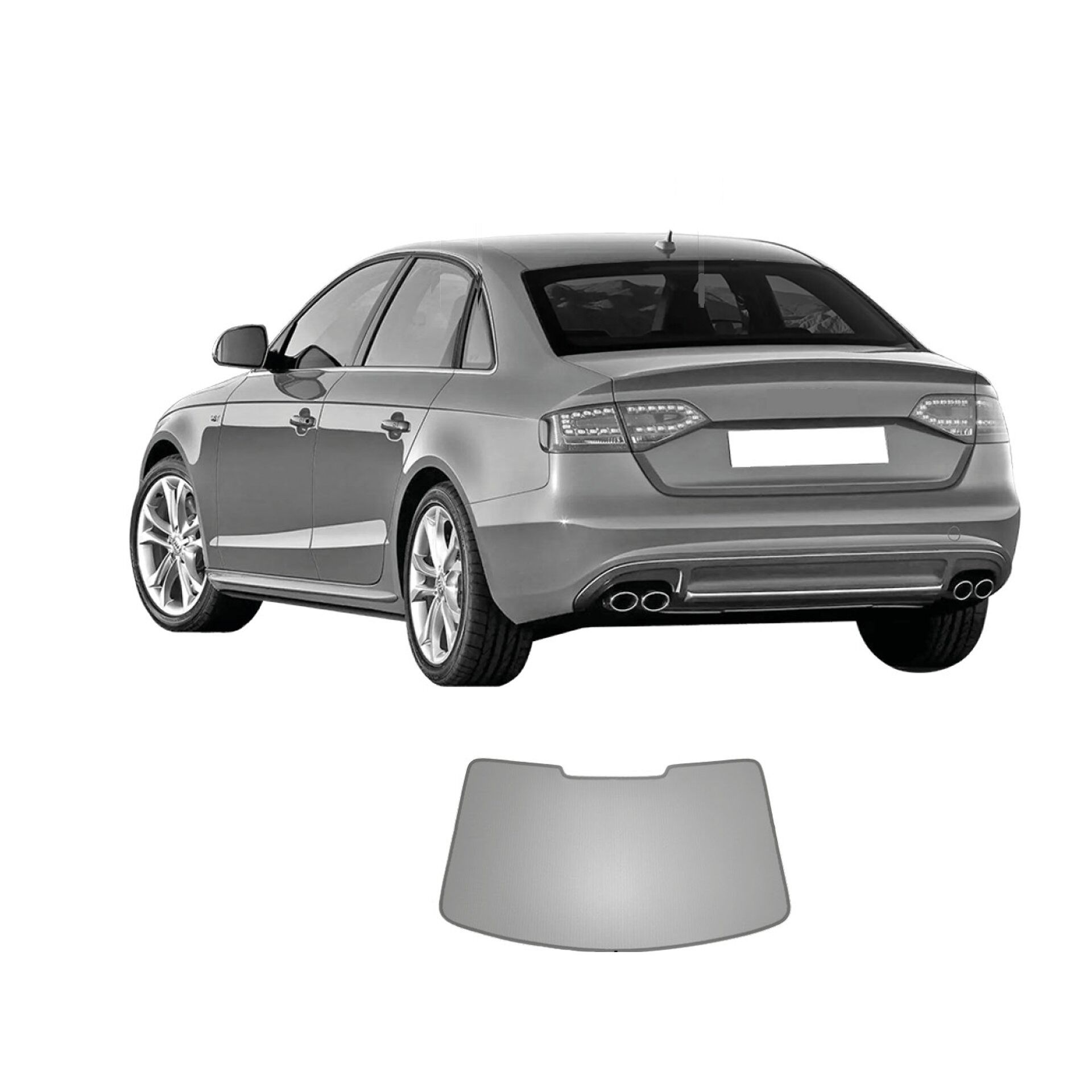 Auto Seitenscheibe Sonnenschutz für Audi A4 (B8) Sedan B8 2008-2016, Front  Heck Magnetischer Uv-Schutz PrivatsphäRe Atmungsaktives Sonnenblende, Auto